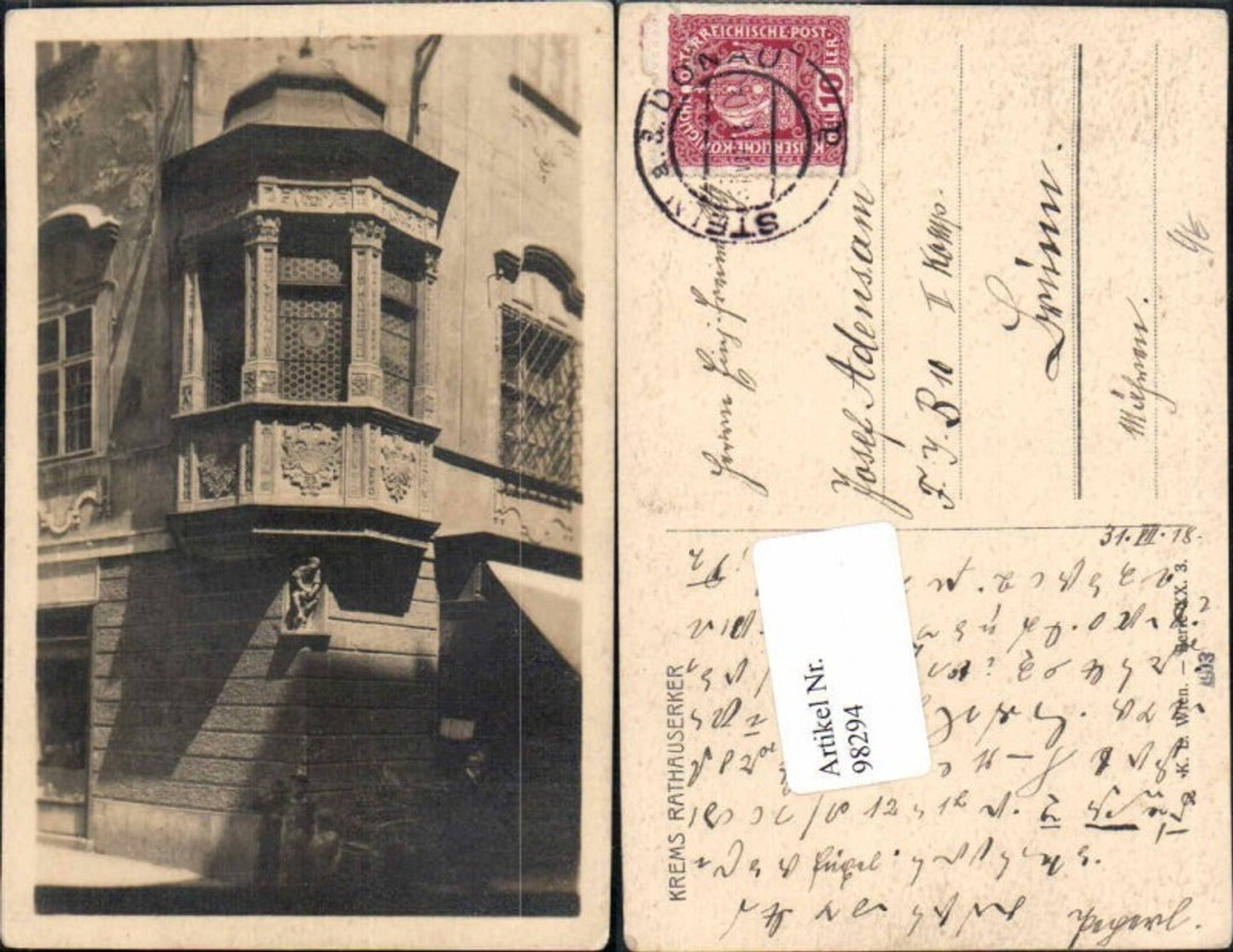 98294,Krems a.d. Donau Rathauserker Kilophot