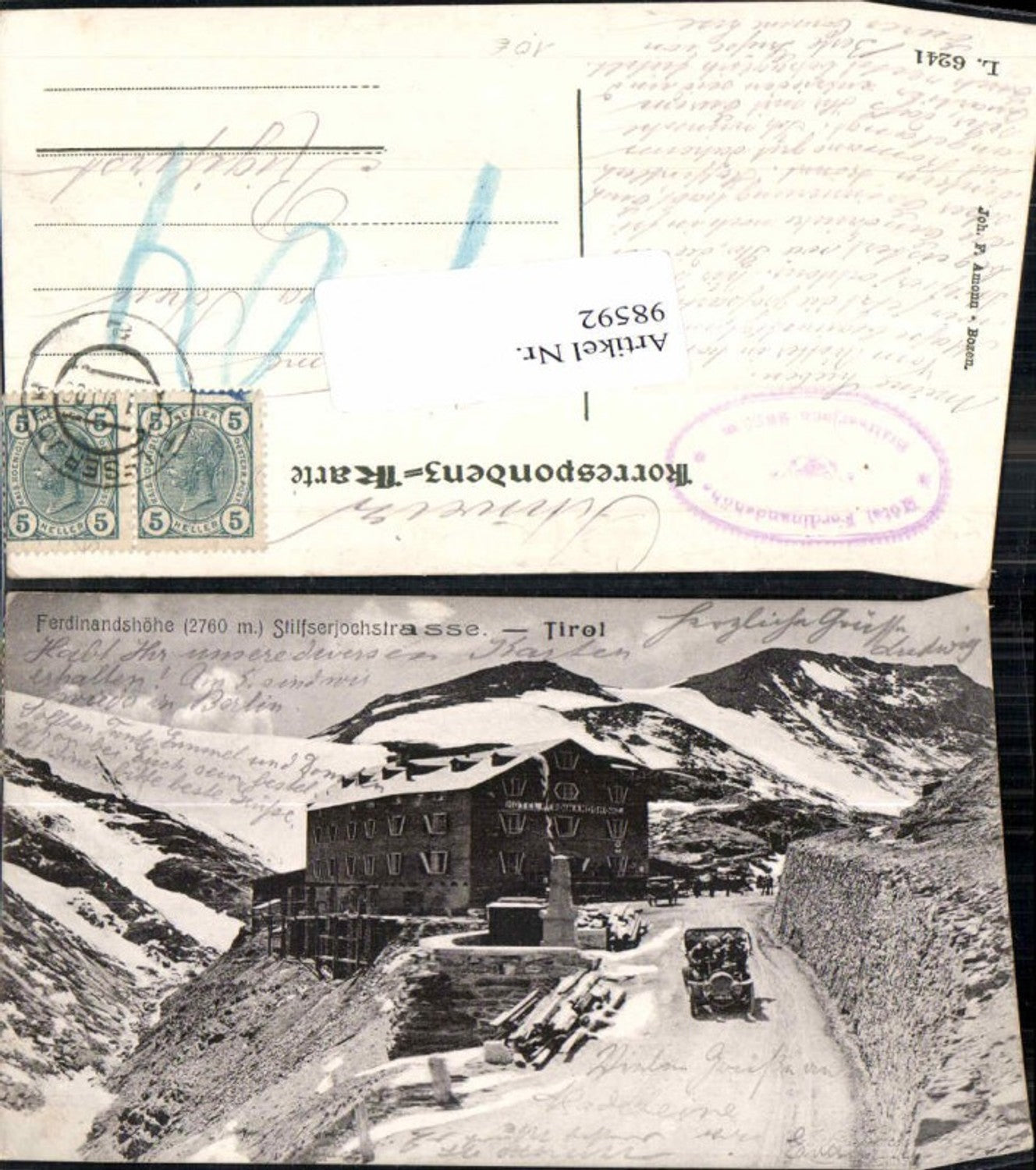 Alte Ansichtskarte – Old Postcard