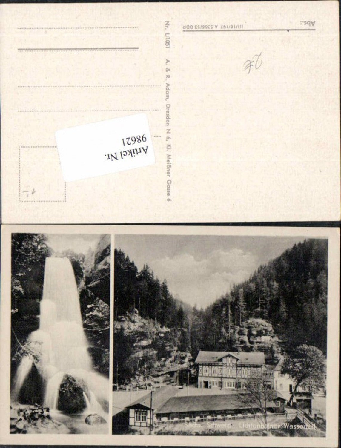 98621,Lichtenhain Wasserfall Sächsiche Schweiz Kirnitzschtal