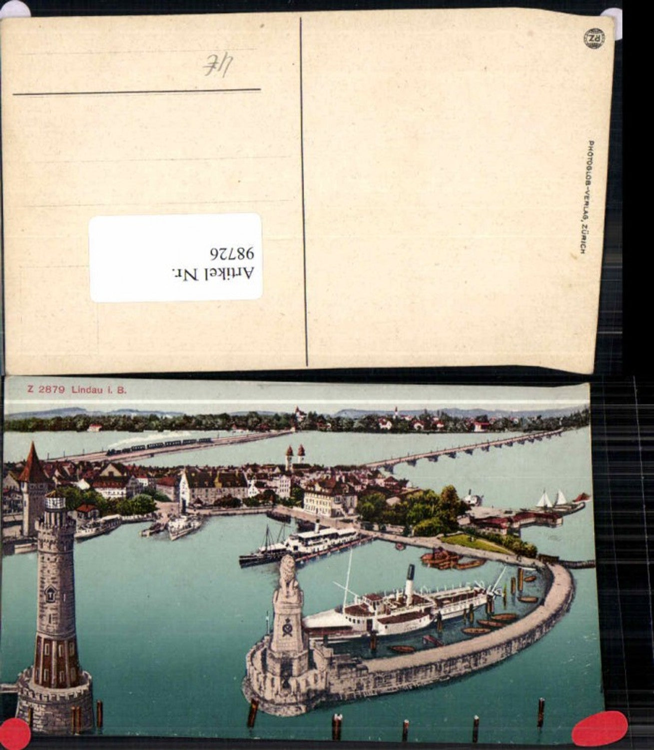 98726,Lindau am Bodensee Leuchtturm Hafen