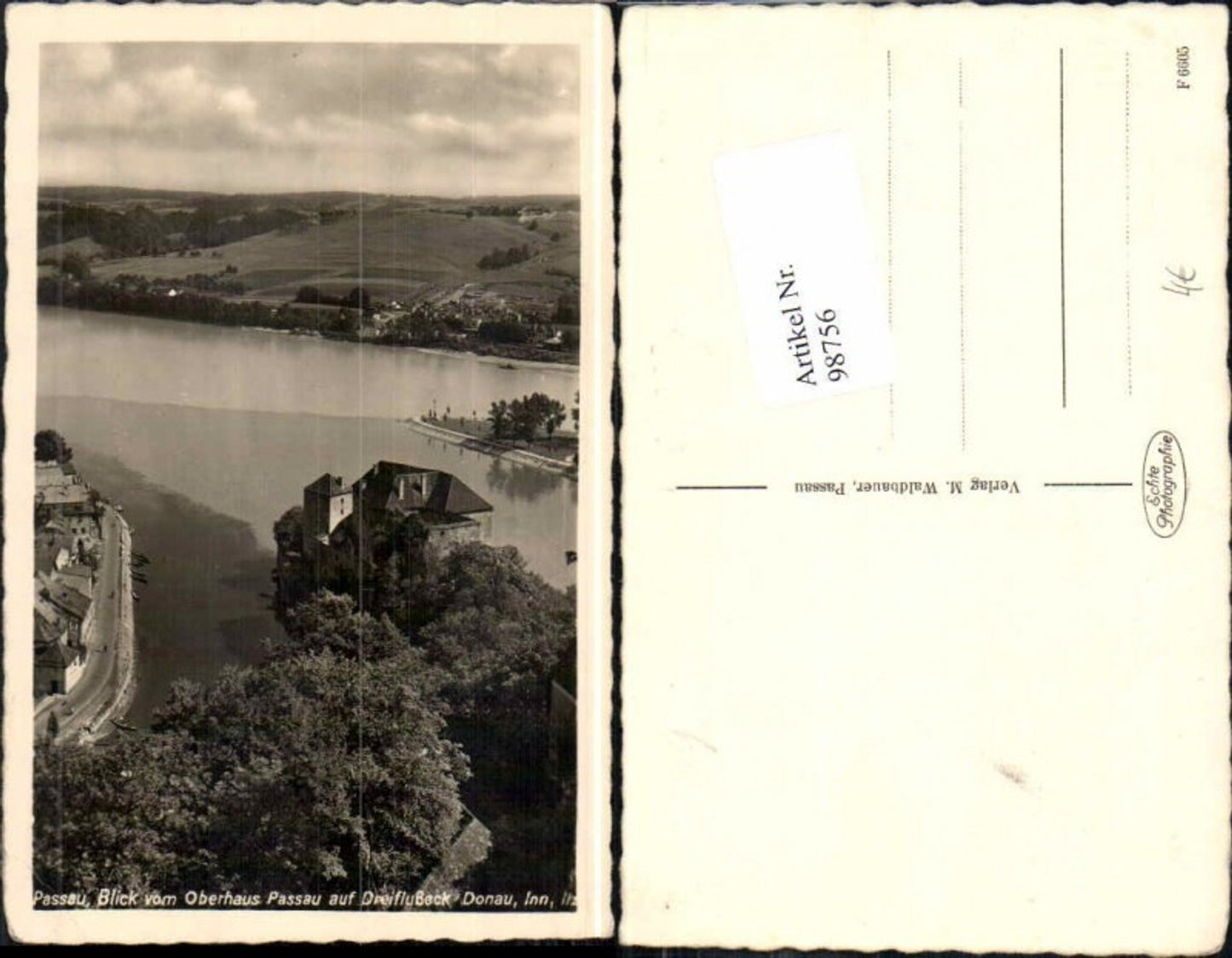 98756,Passau Blick auf Oberhaus Donau Inn Ilz