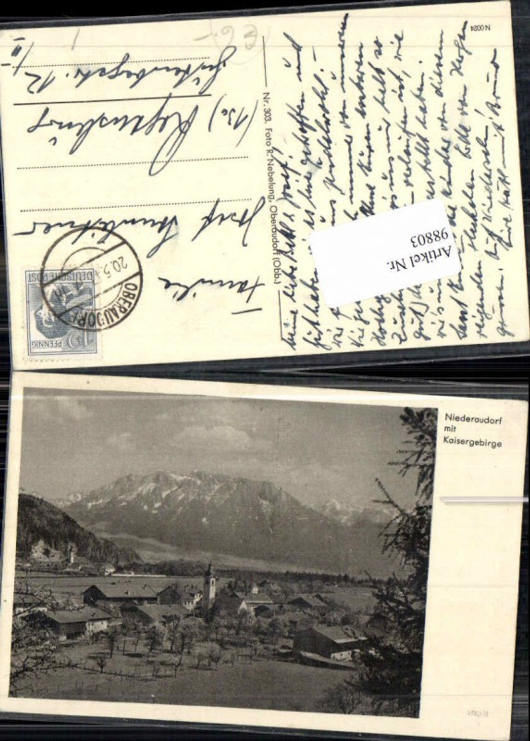 98803,Niederaudorf m. Kaisergebirge Oberaudorf Rosenheim