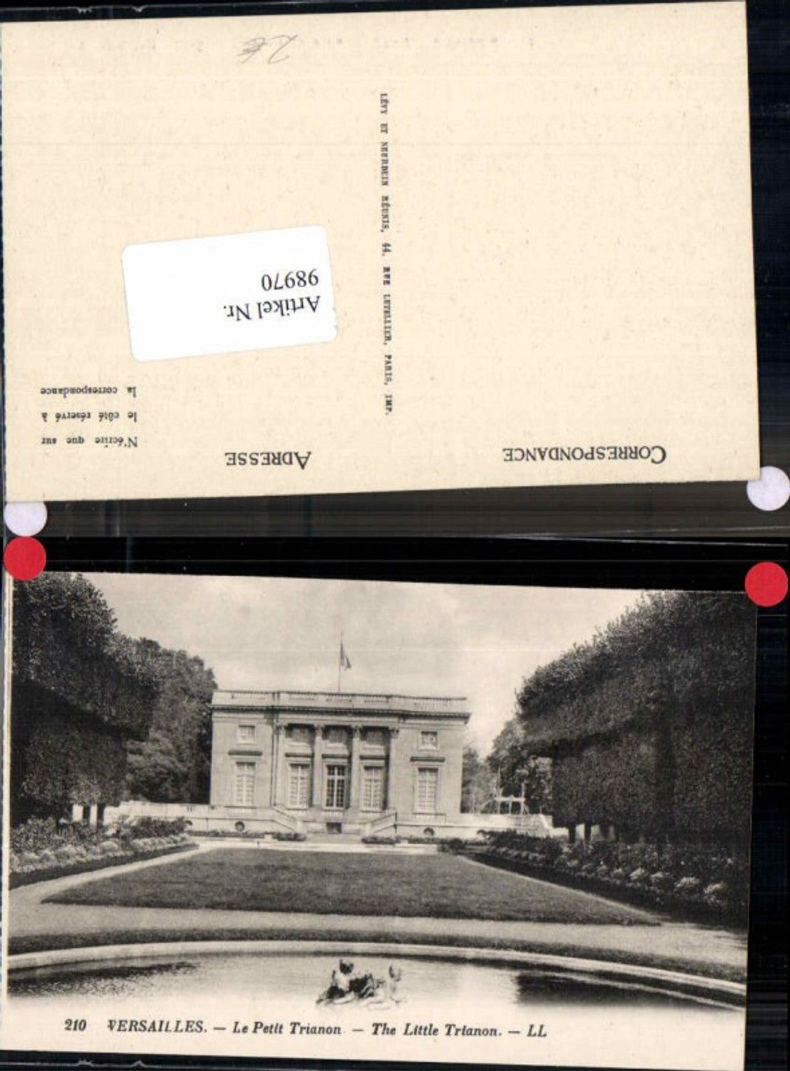 98970,Versailles Le petit trianon pub LL 210