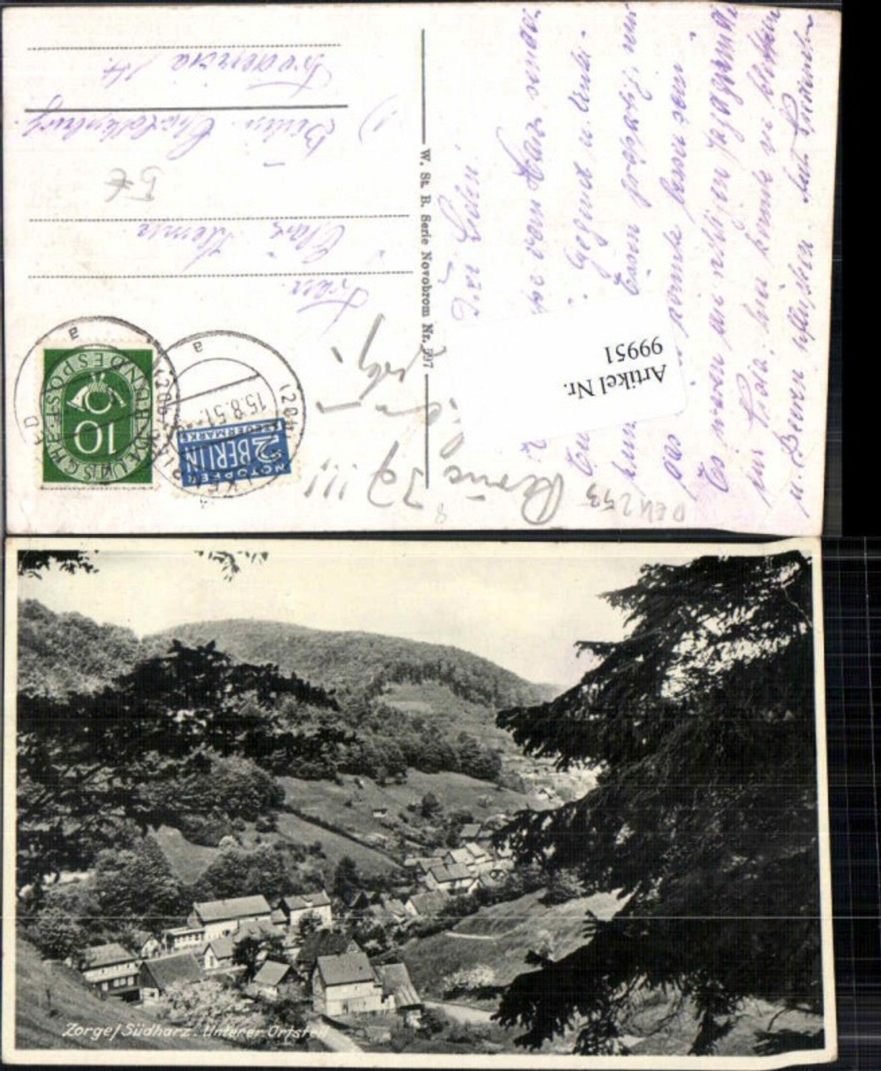 99951,Zorge im Südharz Unterer Ortsteil