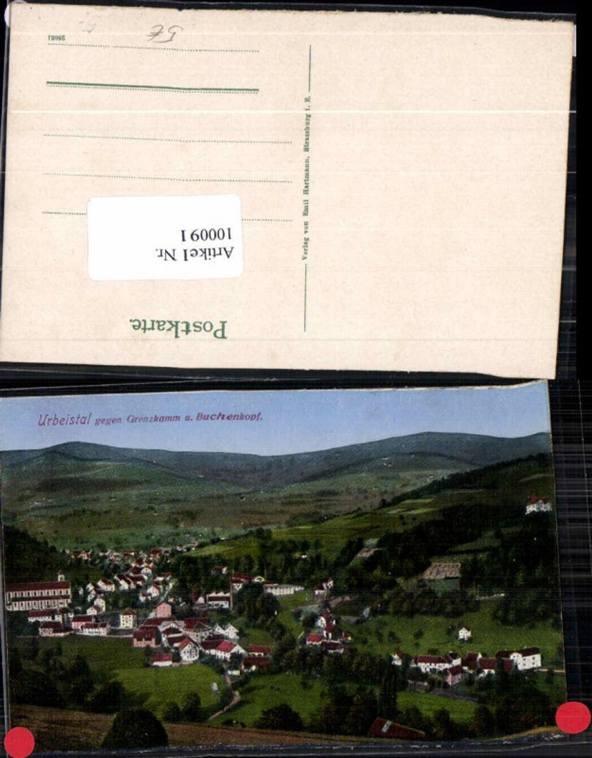 100091,Urbeistal Grenzkamm Buchenkopf in Vogesen 1910