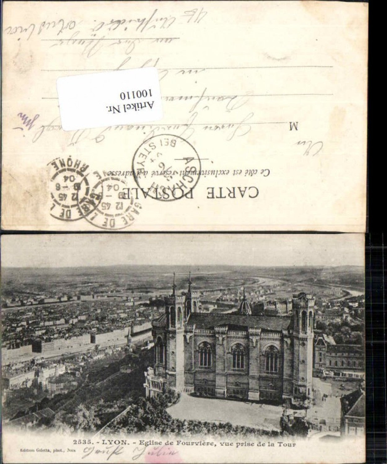 100110,Lyon Eglise de Fourviere