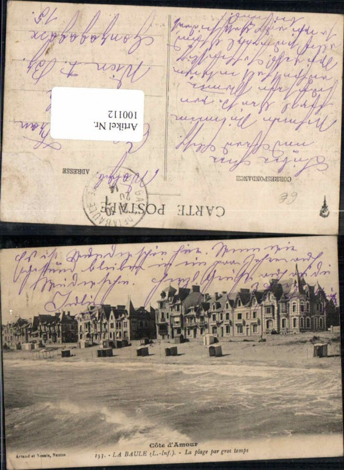 100112,Cote de Amour La Baule Hafen Strand