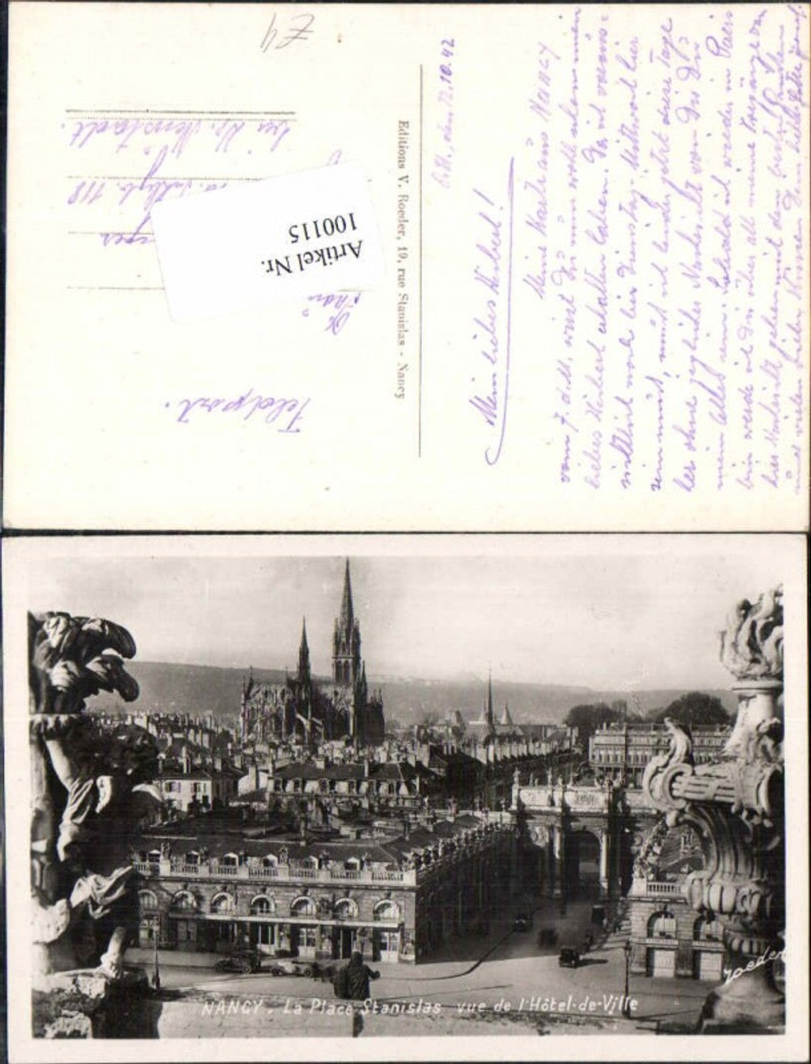 100115,Nancy La Place Stanislas Hotel de Ville