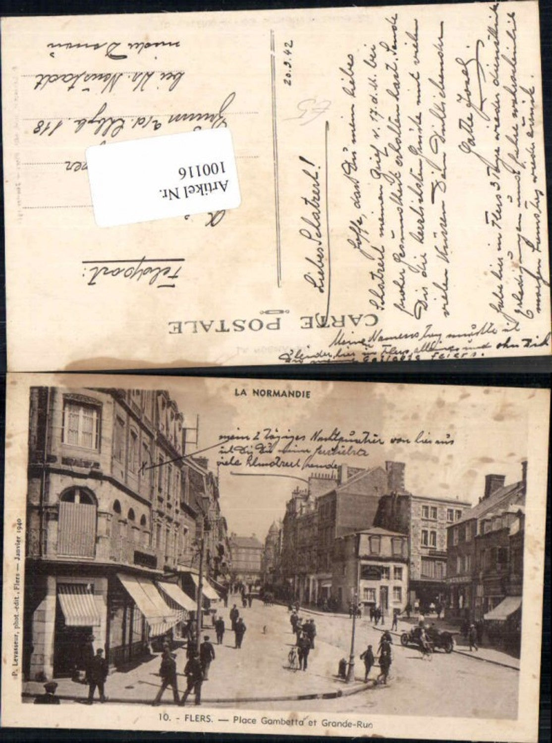 100116,Flers Place Gambetta Grande rue