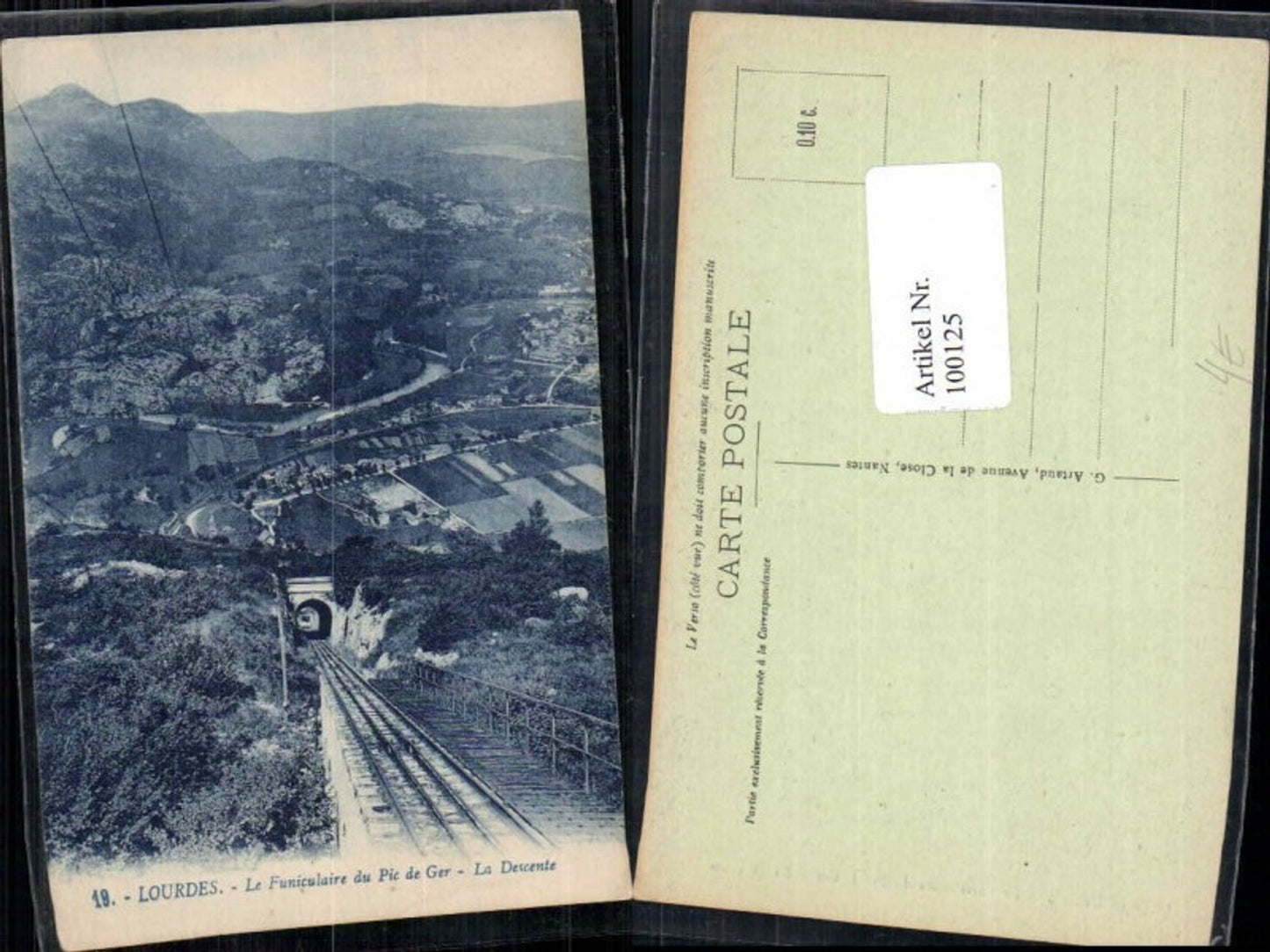 100125,Lourdes Bergbahn Zahnradbahn