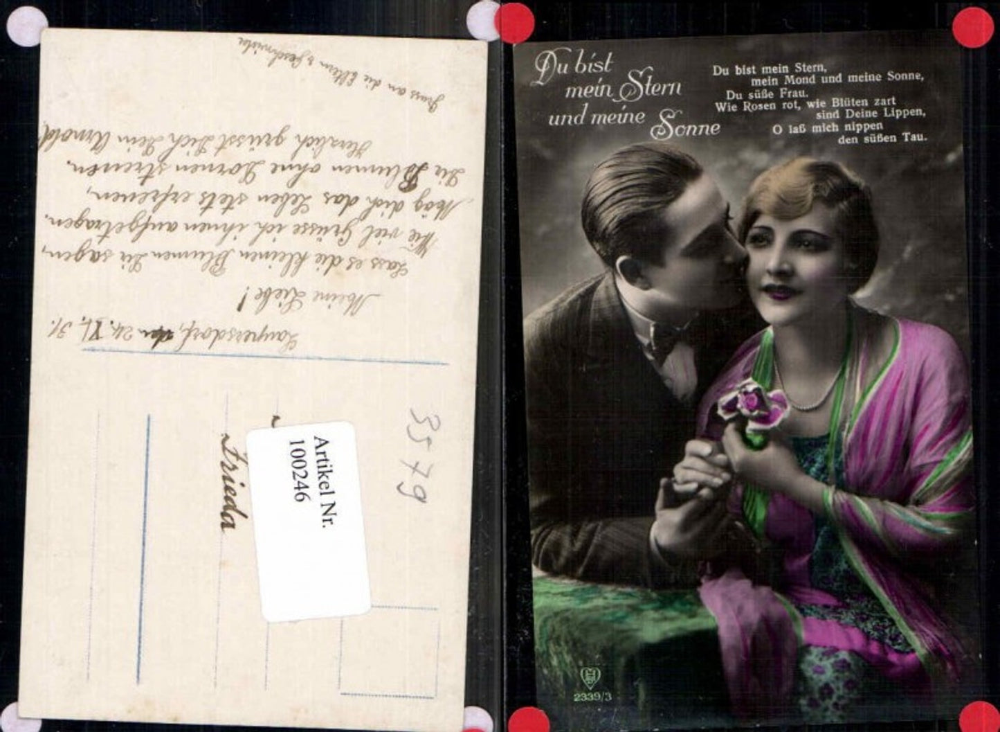 100246,French 1920 Fashion Girl Flower Art Deco France