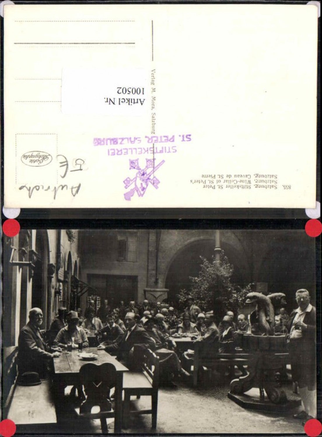 100502,Salzburg Stiftskeller St Peter Gasthaus Wein