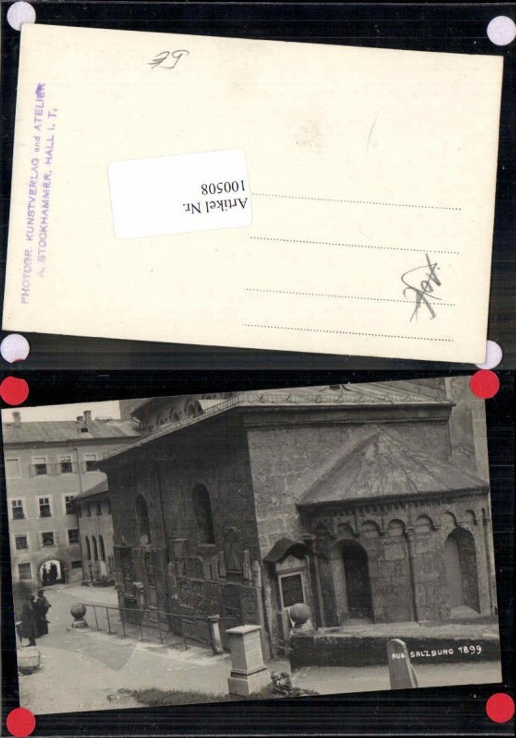 100508,Salzburg Fotokarte Partie aus der Stadt