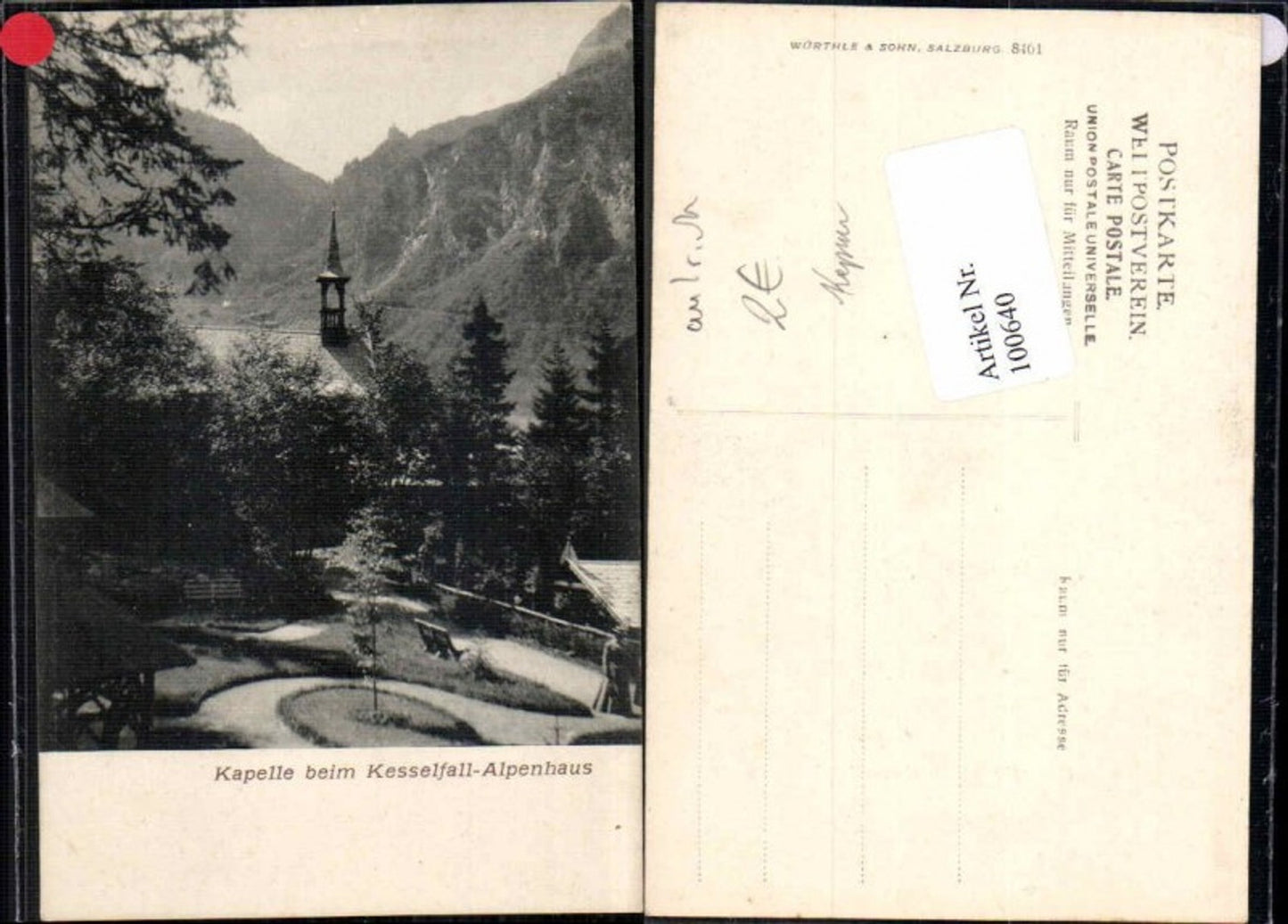 100640,Kapelle b. Kesselfall Haus Moserboden Kaprun