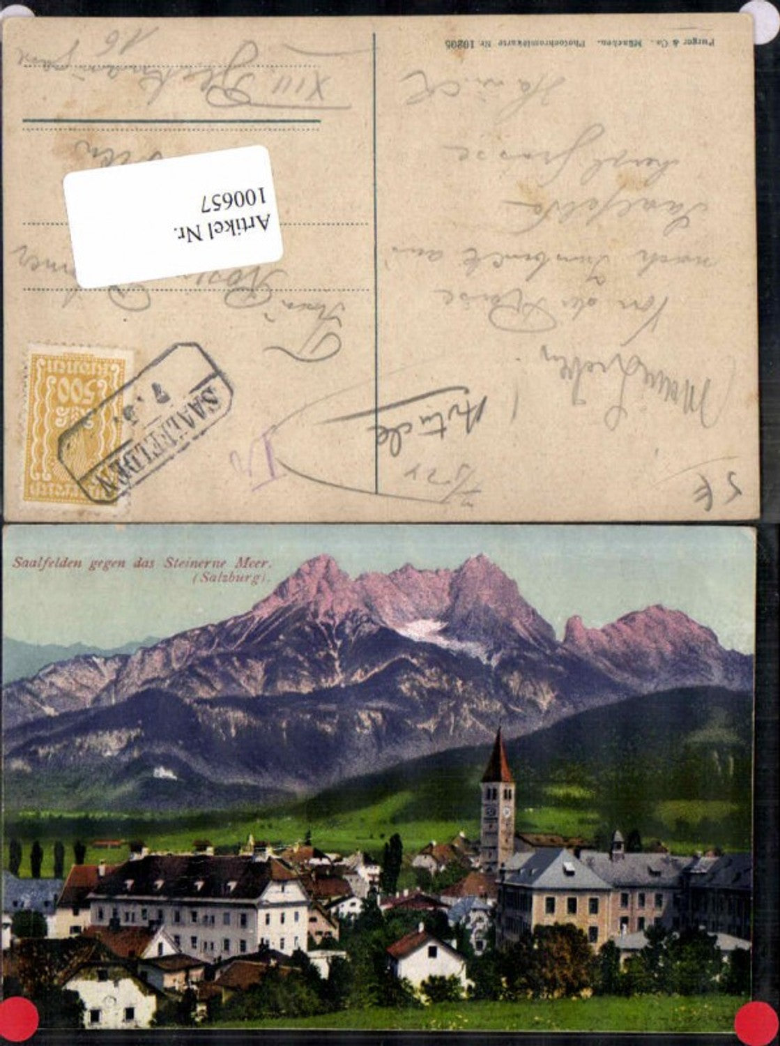 100657,Saalfelden m. Steinernen Meer Purger Co 10205