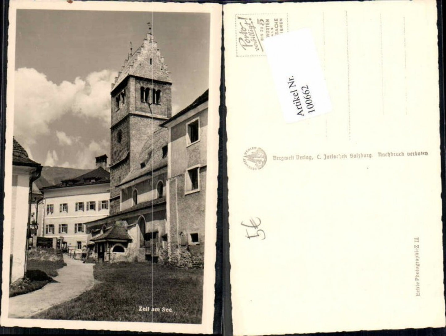 100662,Seltene Partie aus Zell am See 1940