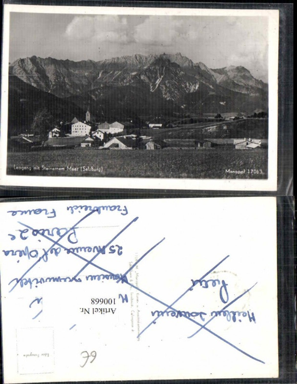 100668,Leogang b. Saalbach Wiesenansicht