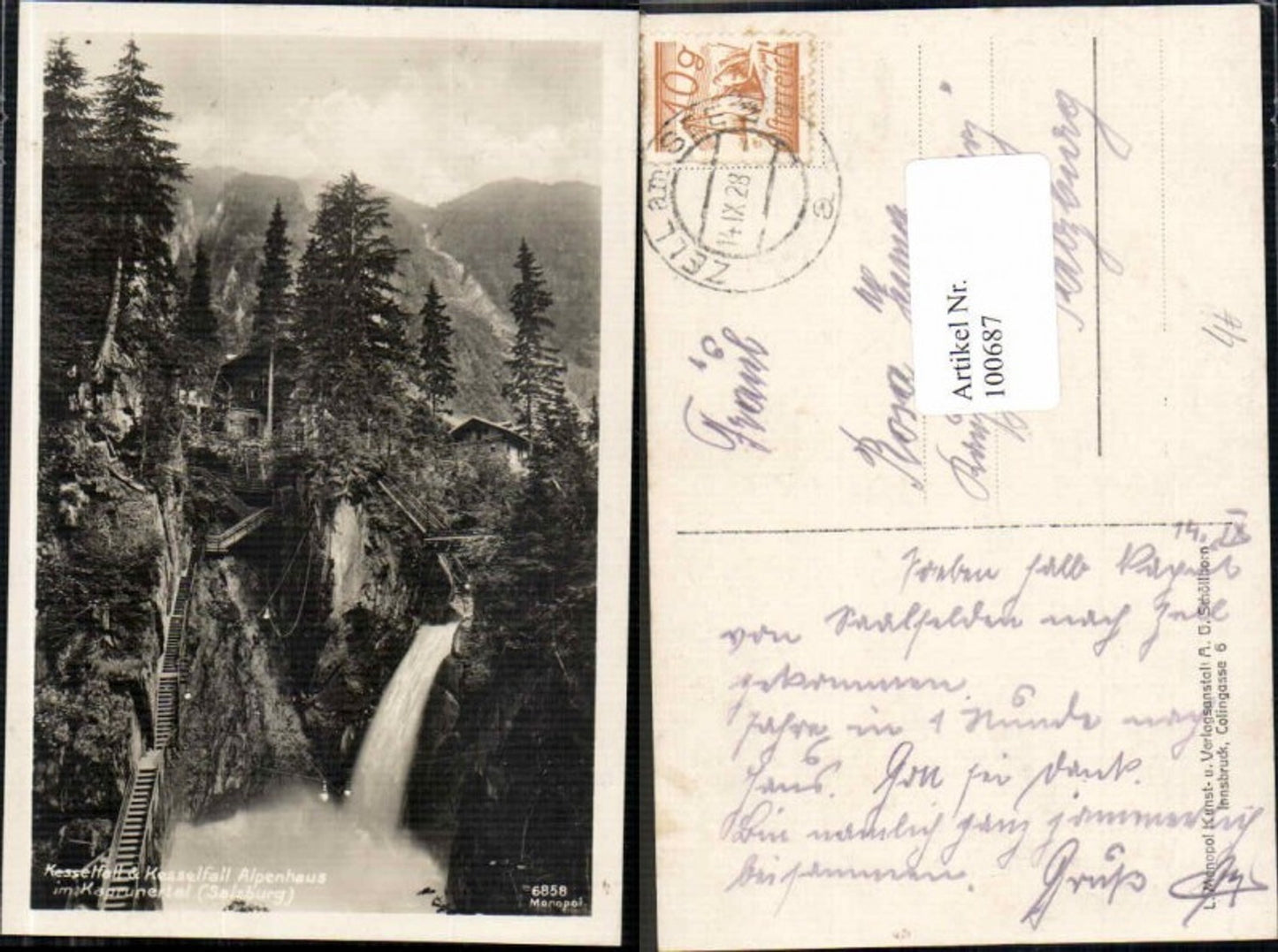 100687,Kesselfall Wasserfall Kaprun Kaprunertal