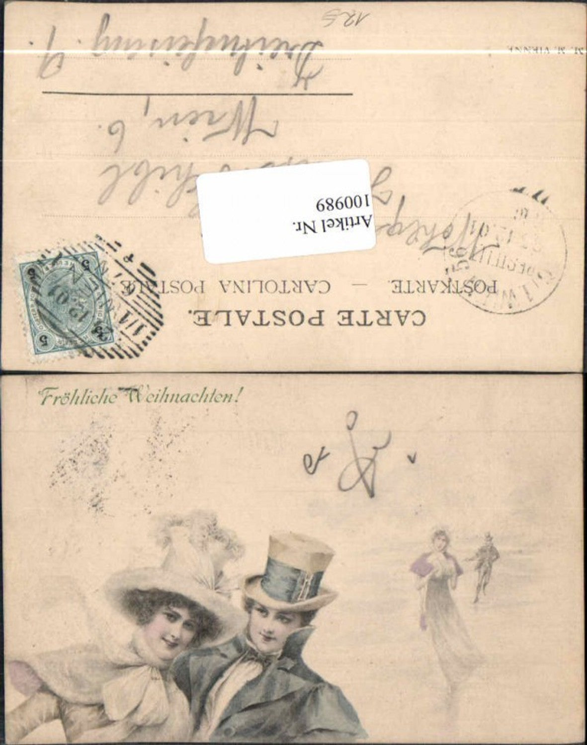 100989,M. Munk Vienne Art Nouveau Edwardian Fashion Hut