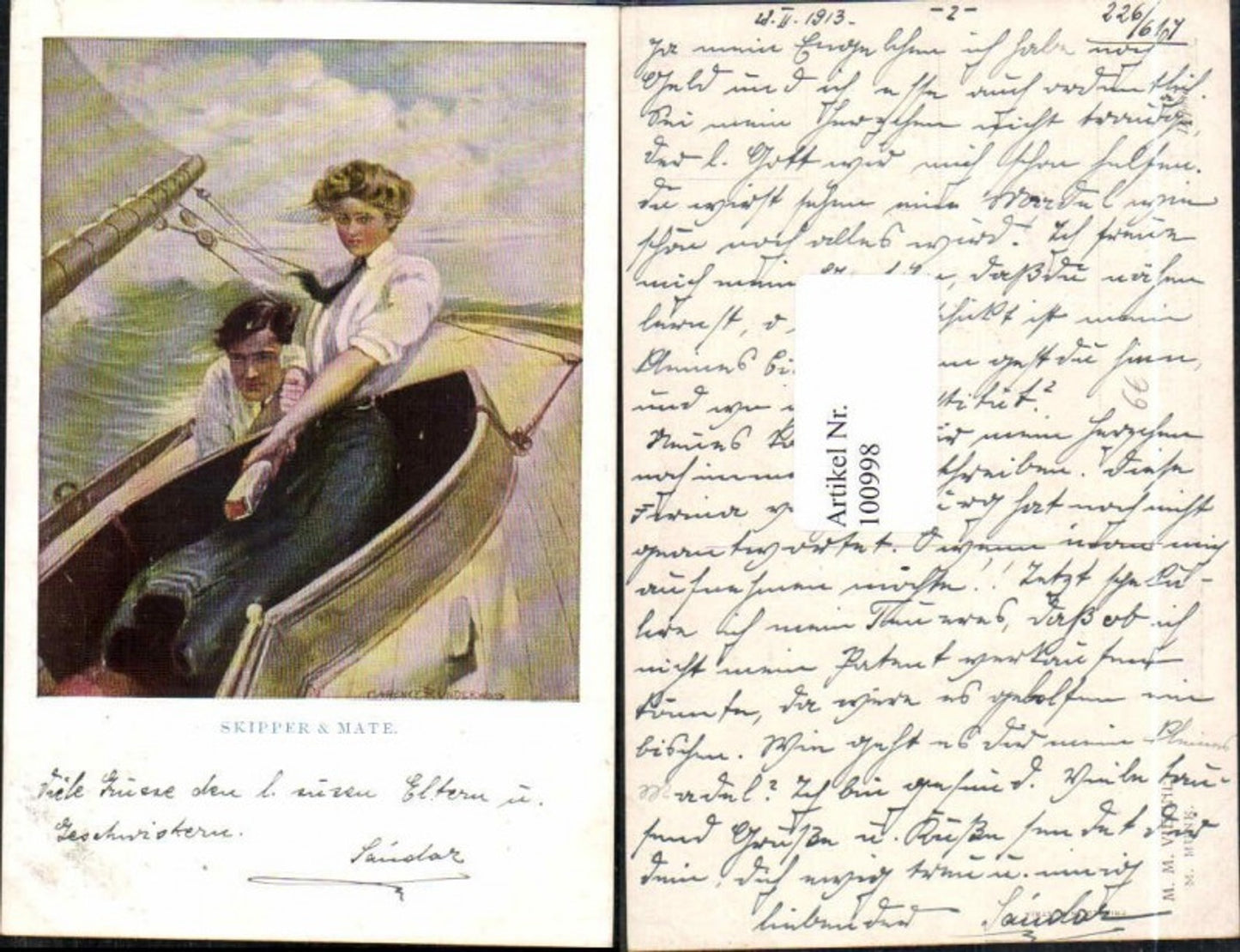 100998,M. Munk Vienne Clarence F. Underwood Skipper Mate