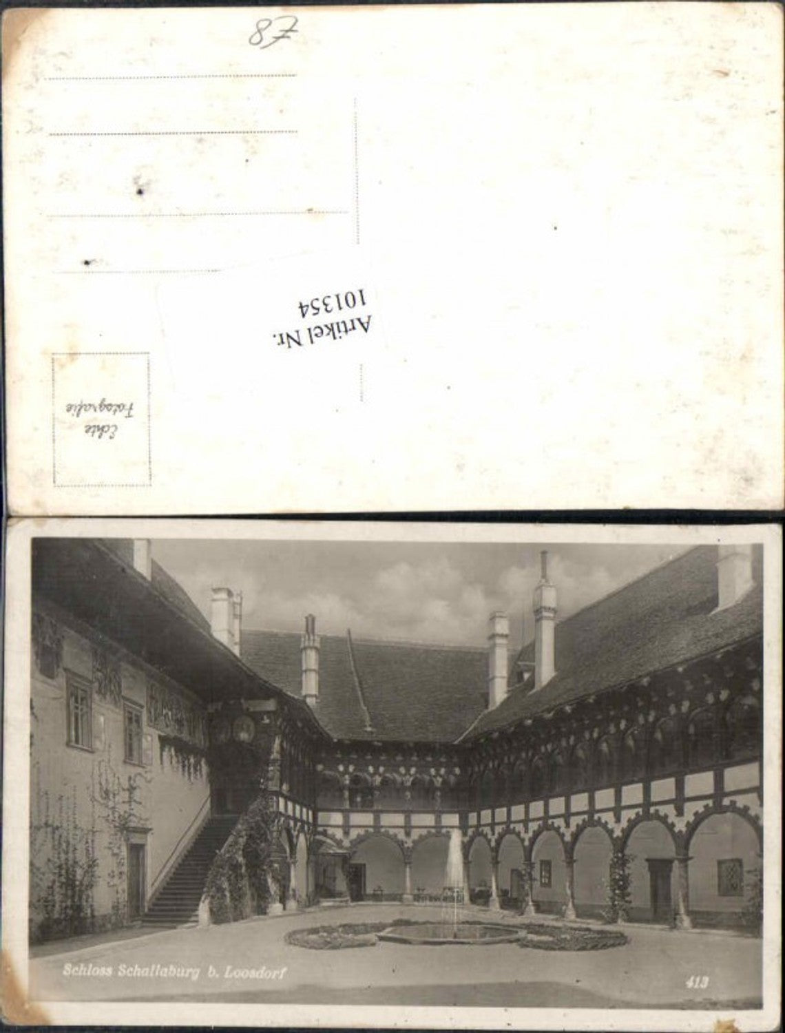 101354, Schallaburg near Loosdorf Melk castle courtyard