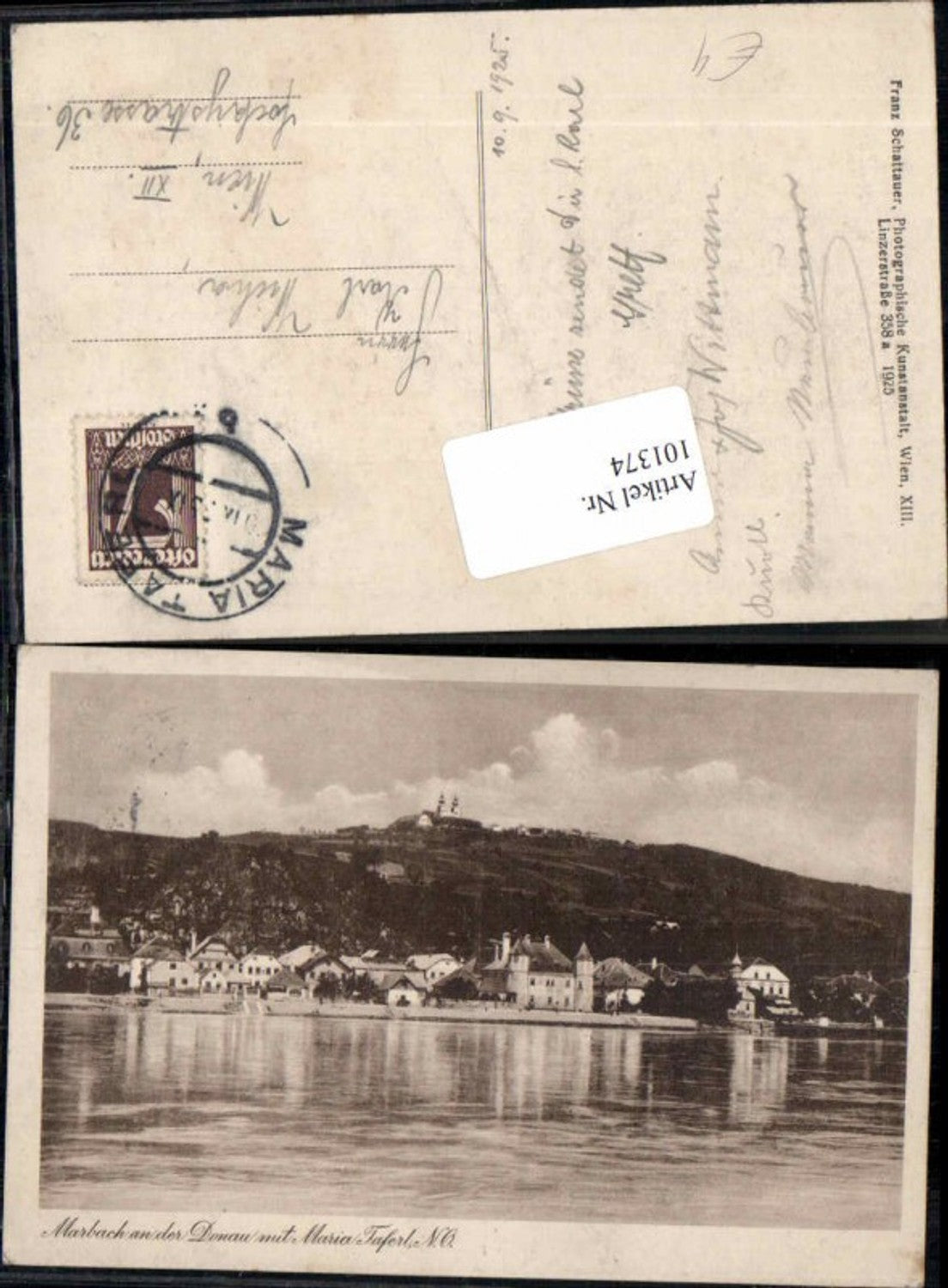 101374, Marbach Maria Taferl Danube section 1925