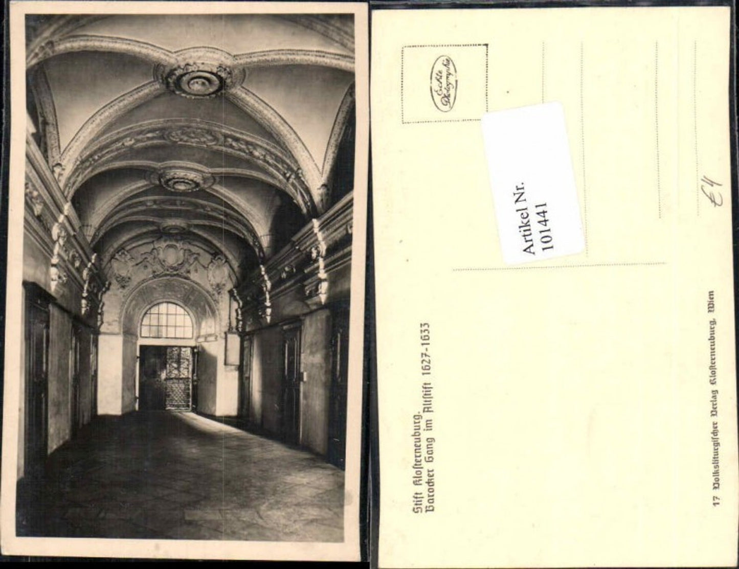 101441,Klosterneuburg b. Wien Barocker Gang im Stift