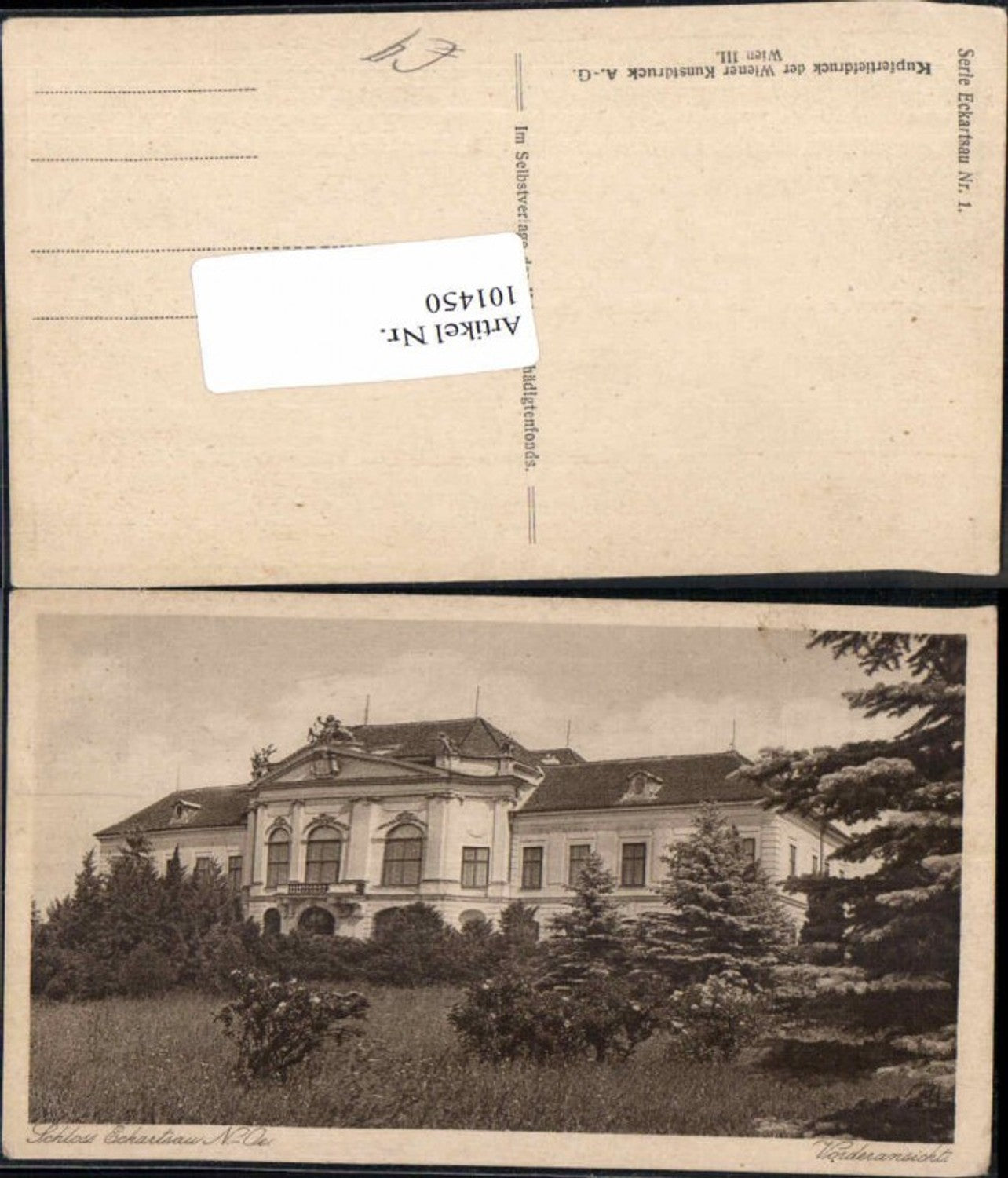 101450,Schloss Eckartsau Vorderansicht