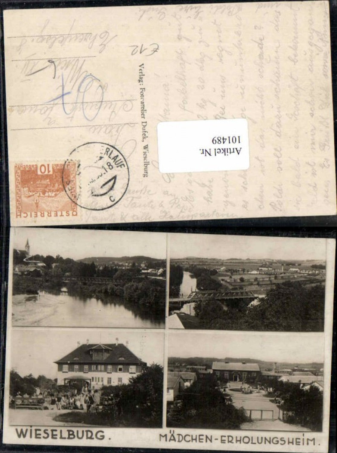 101489,Wieselburg Mädchen Heim rare Mehrbildkarte 1930