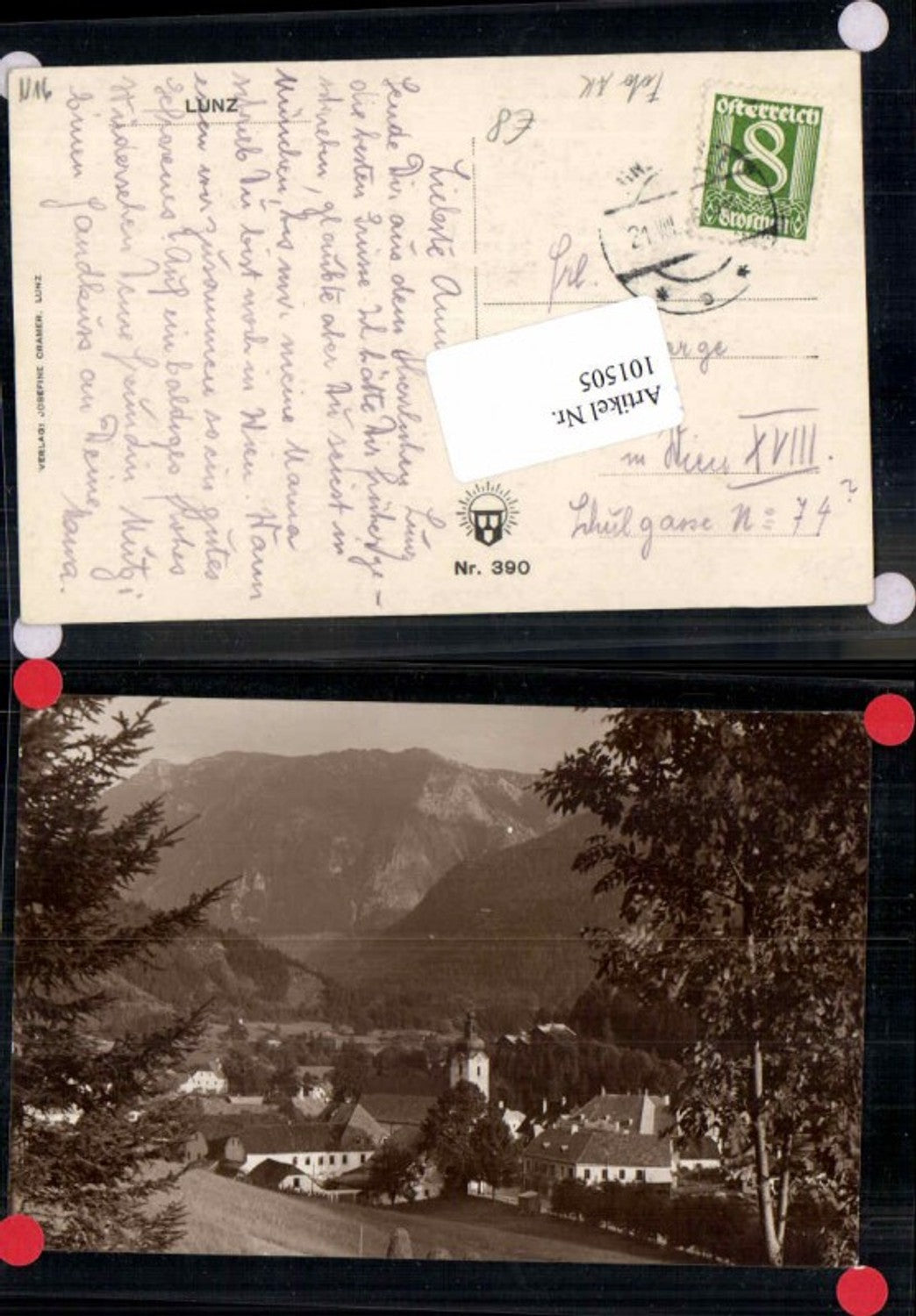 101505,Lunz am See rare Fotokarte um 1928