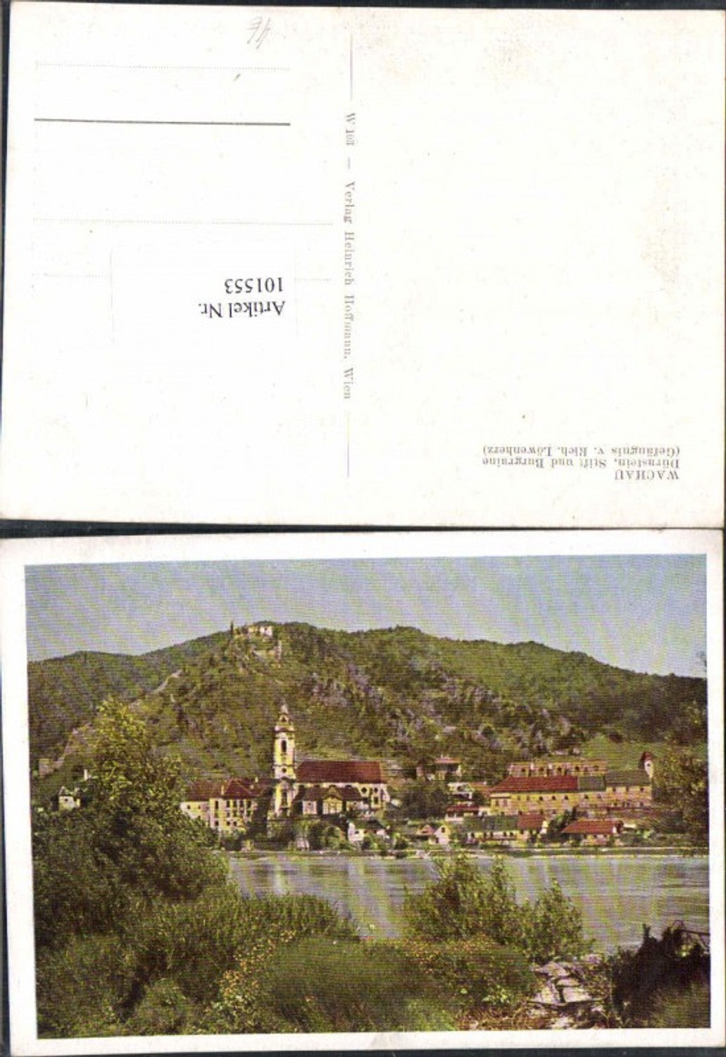 101553,Wachau Dürnstein Stift Burgruine Künstler AK