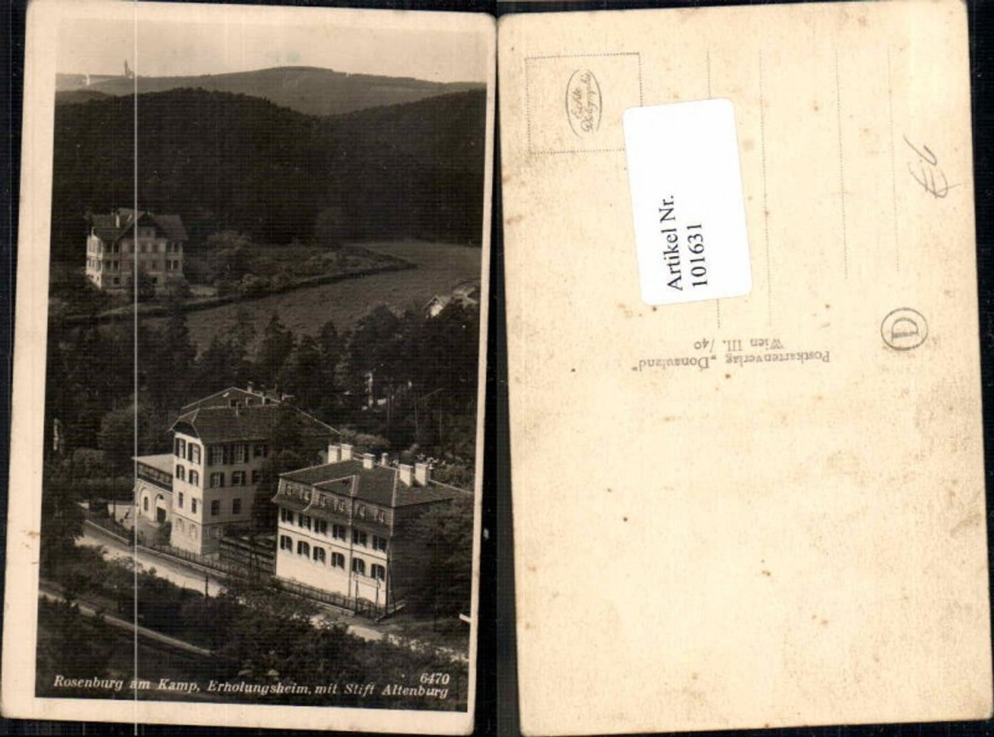 101631,Rosenburg am Kamp Erholungsheim m. Altenburg