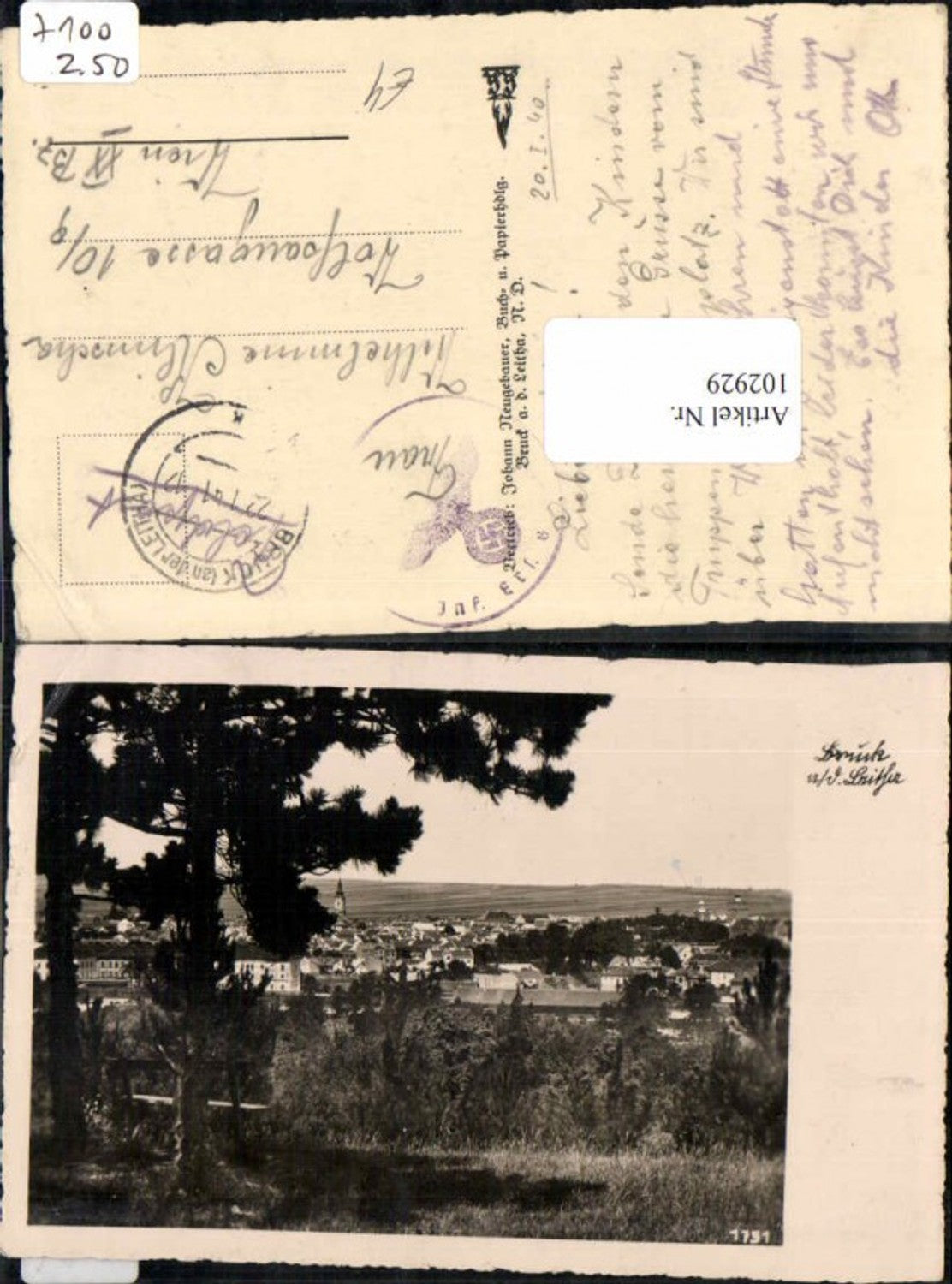 102929,Bruck a.d. Leitha Feldpost 1941