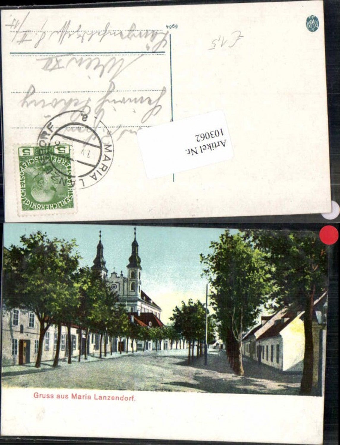 103062,Gruss aus Maria Lanzendorf Wien Strassenpartie