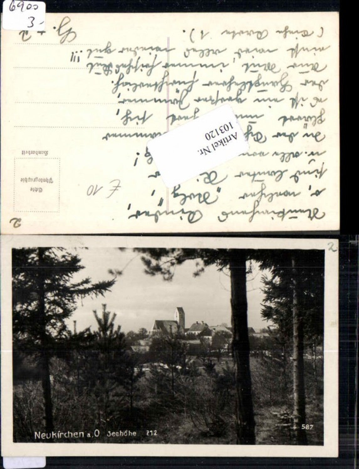 103120, Neukirchen am Ostrong Waldpartie 1940