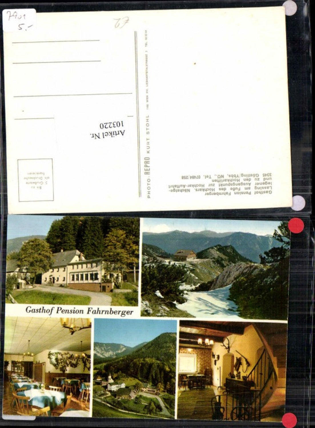 103220,Gasthaus Fahrnberger Göstling a.d. Ybbs