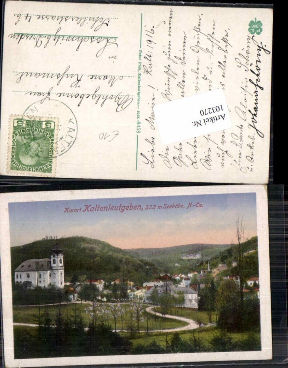 103270,Kaltenleutgeben Partie im Ort 1912