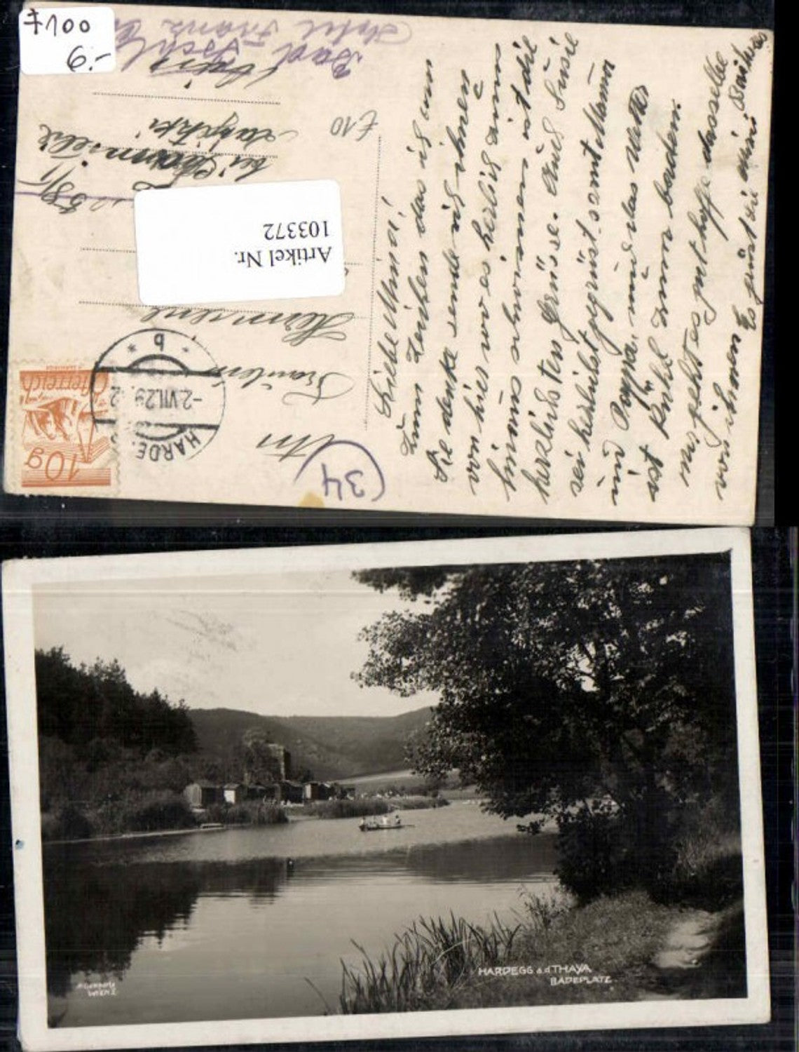 103372,Hardegg a.d. Thaya Badeplatz um 1929