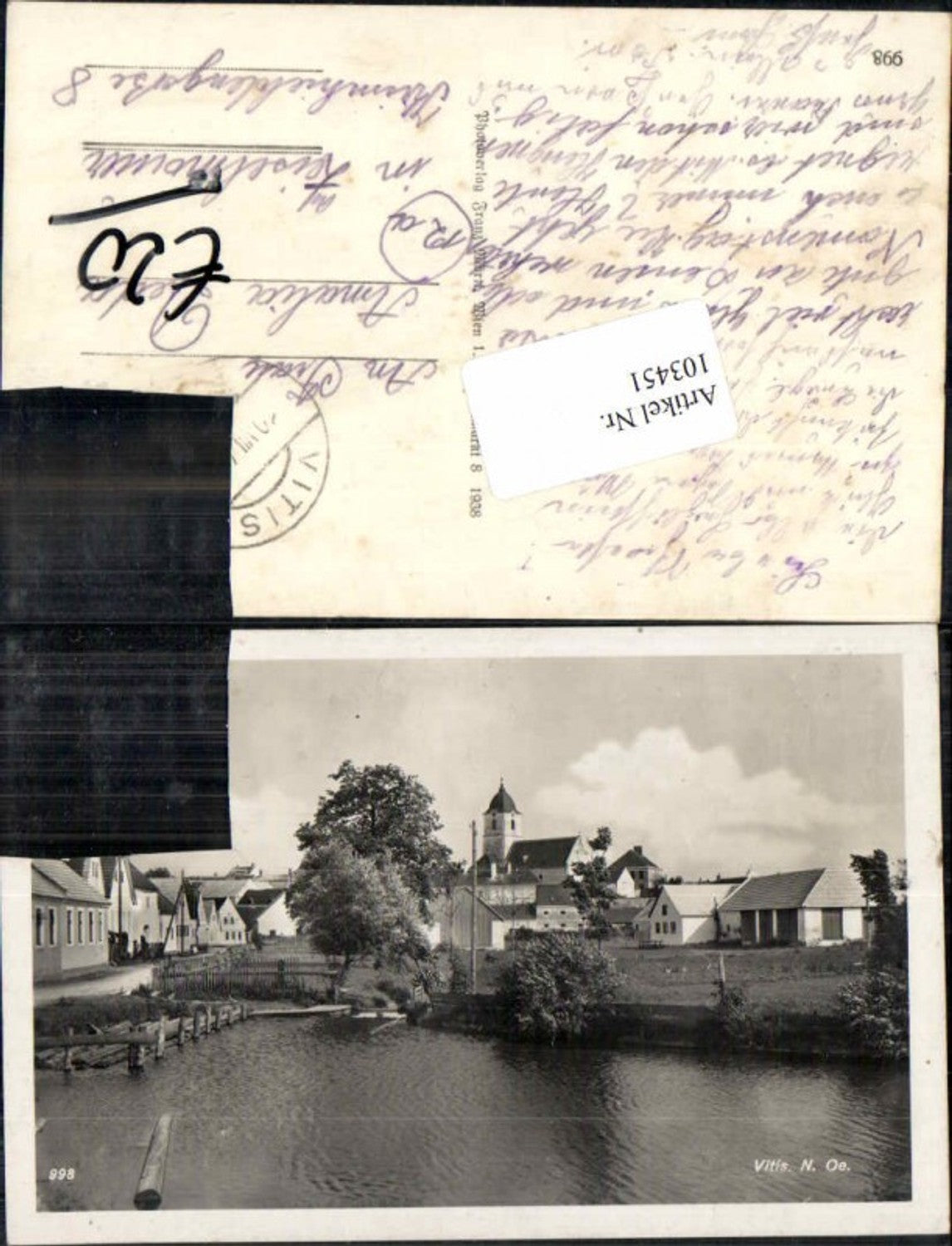 103451,Vitis Badeteich 1930 defekt