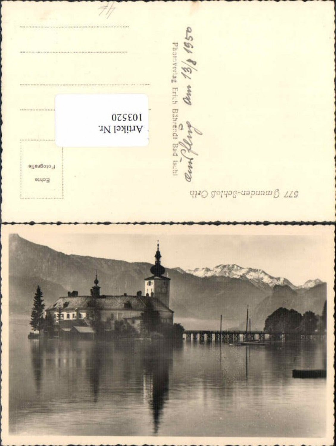103520,Gmunden Schloss Ort 1950