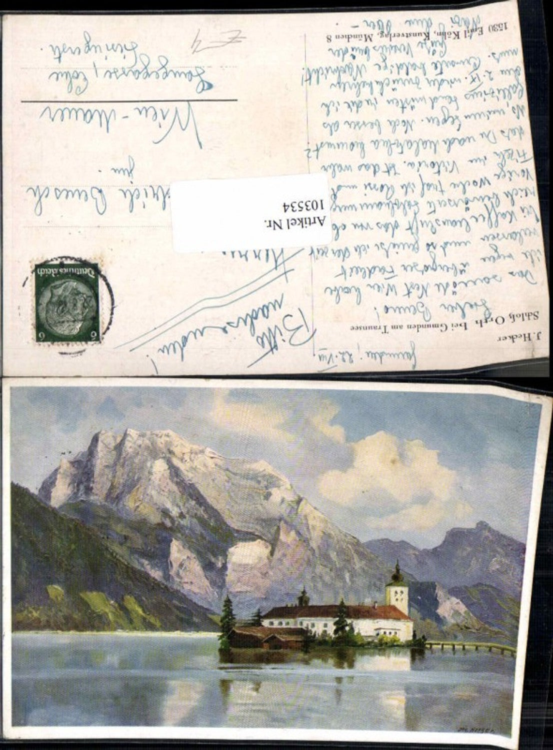 103534,J. Hecker Schloss Orth bei Gmunden am Traunsee