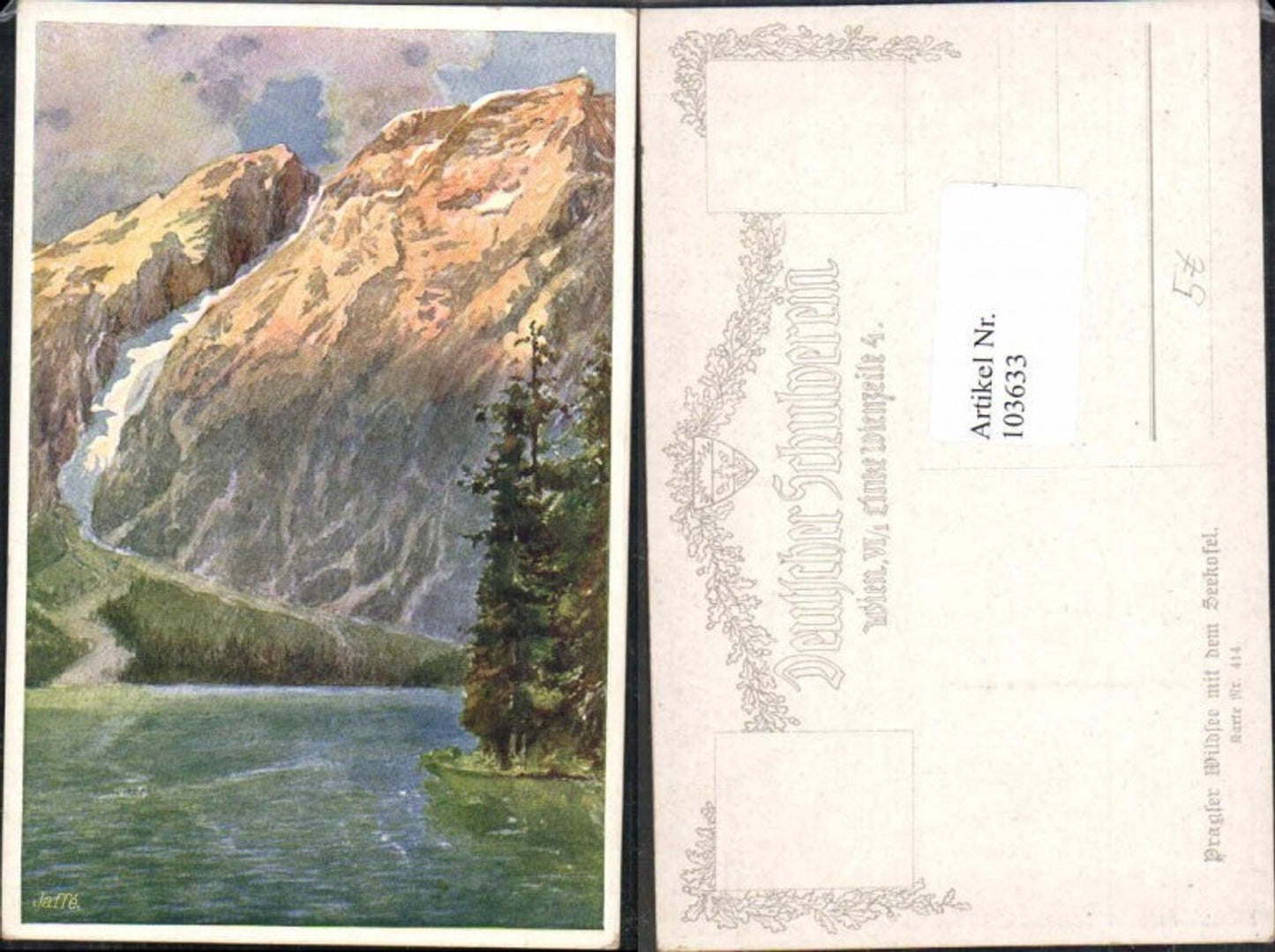 103633,Dt. Schulverein 414 Prags Pragser Wildsee Trentino Südtirol