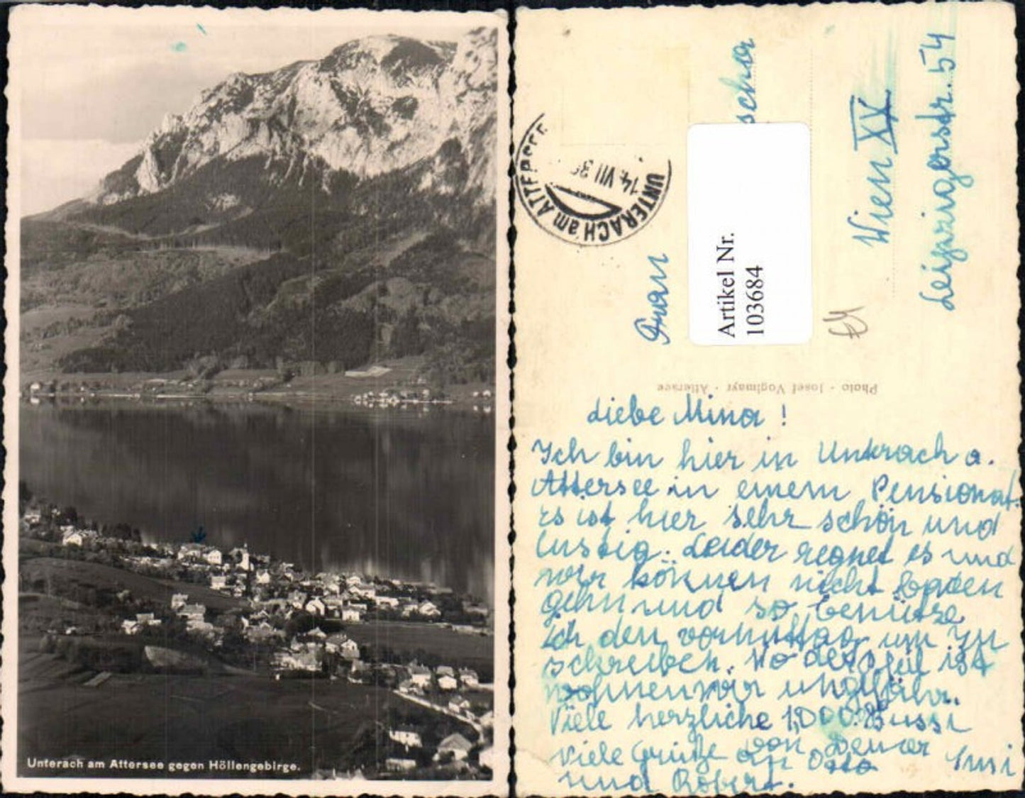 103684,Unterach am Attersee m. Höllengebirge