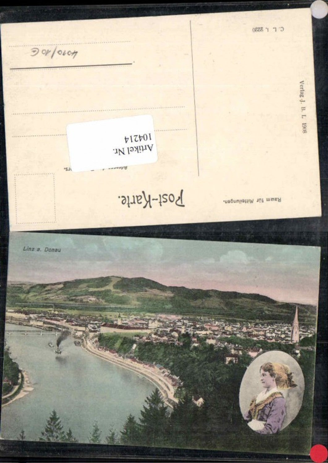 104214,Linz a.d. Donau m. Linzerin 1908