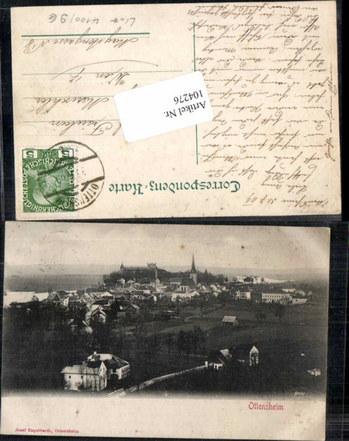 104276,Ottensheim bei Linz a.d. Donau 1908 Ortsrand