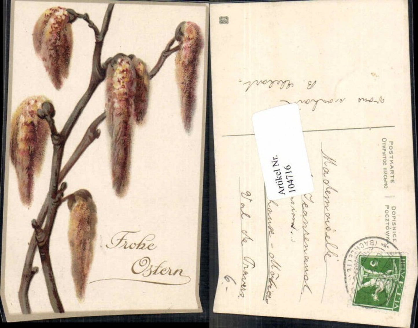 104716,Ostern Palmkätzchen Zweig