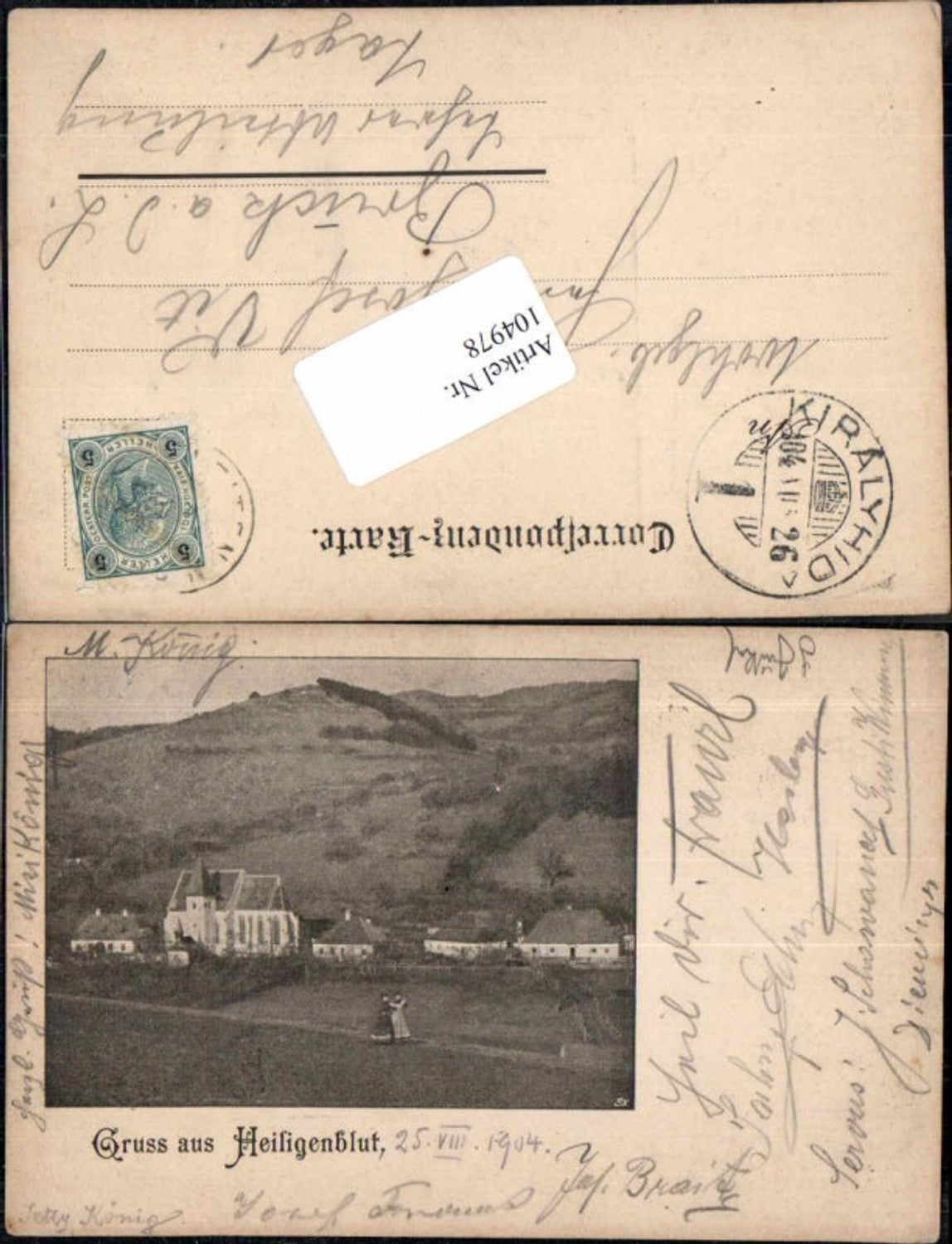 104978, Greetings from Heiligenblut near Raxendorf, Melk, Jauerling