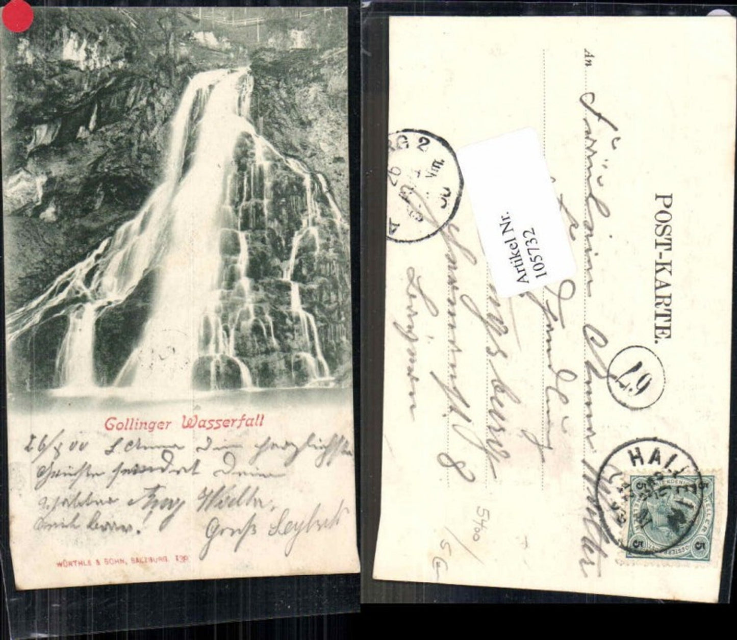 105732,Gollinger Wasserfall Golling 1900