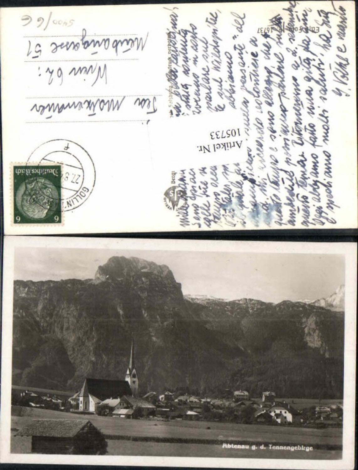 105733,Abtenau gegen Tennengebirge