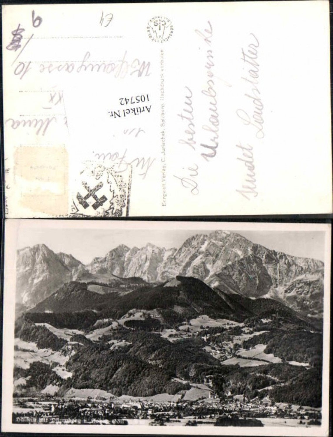 105742,Hallein Totale Dürrnberg 1950